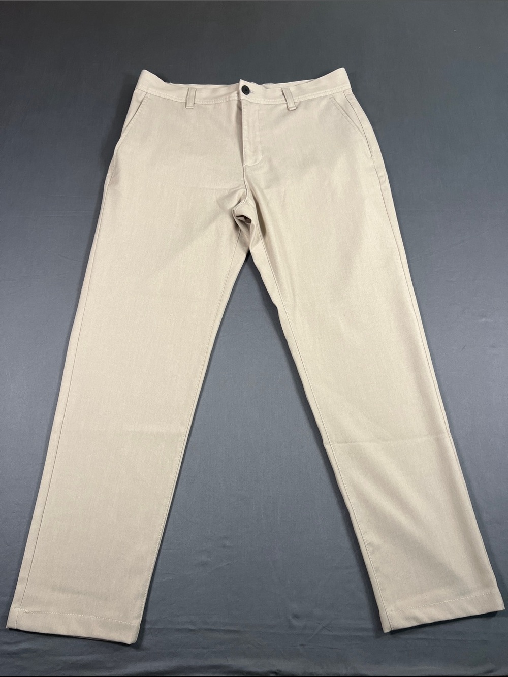 Zara Men's Light Khaki Chinos - Neutral Beige Trousers